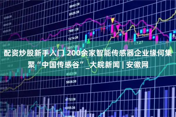 配资炒股新手入门 200余家智能传感器企业缘何集聚“中国传感谷”_大皖新闻 | 安徽网